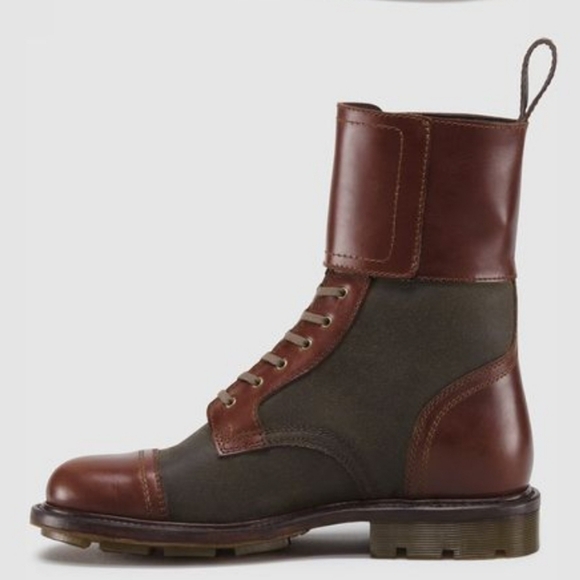 RARE Dr Martens Ferdinand Cavalry Boots Analine Leather Caribean Wax Sz 14 - Picture 2 of 15